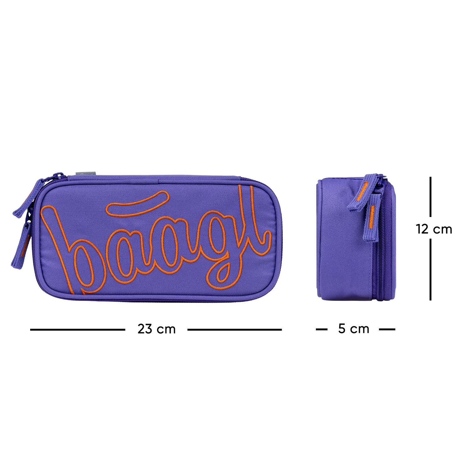 baagl-orange-trousse-scolaire-recycl-e-vide-ykk image 4
