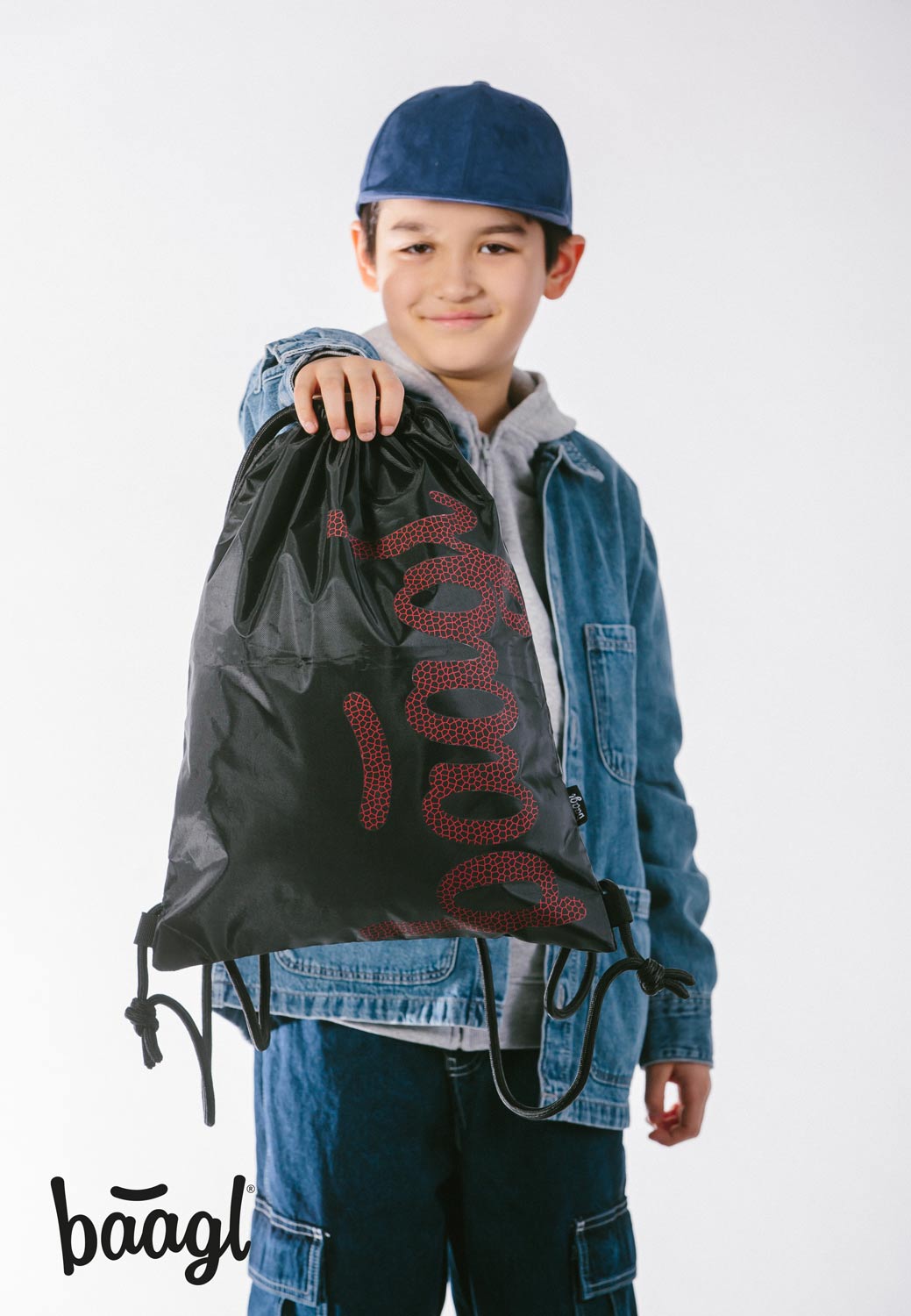baagl-gym-sacks-sac-de-sport-rouge-lavable image 5