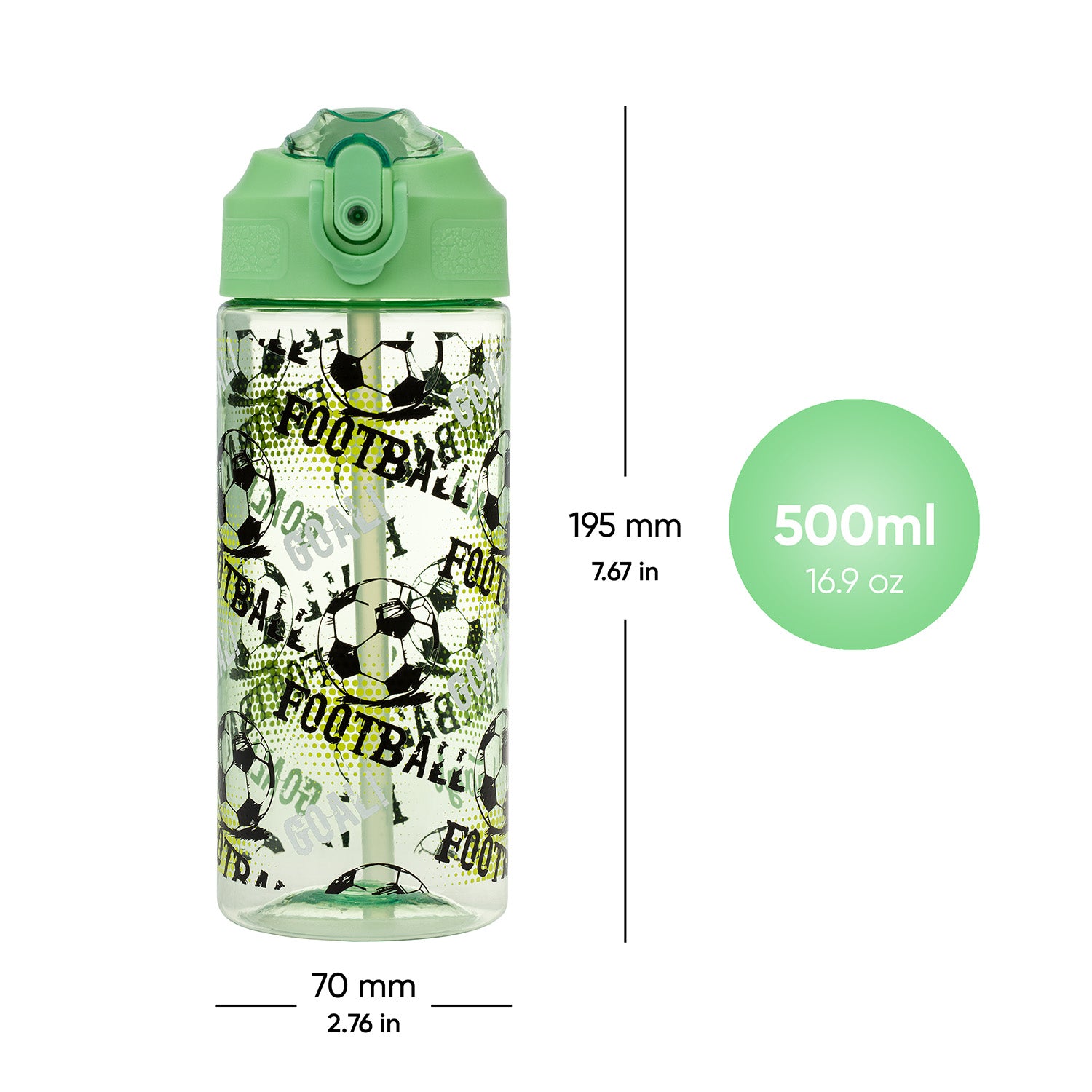baagl-football-gourde-tritan-avec-paille-500-ml image 5