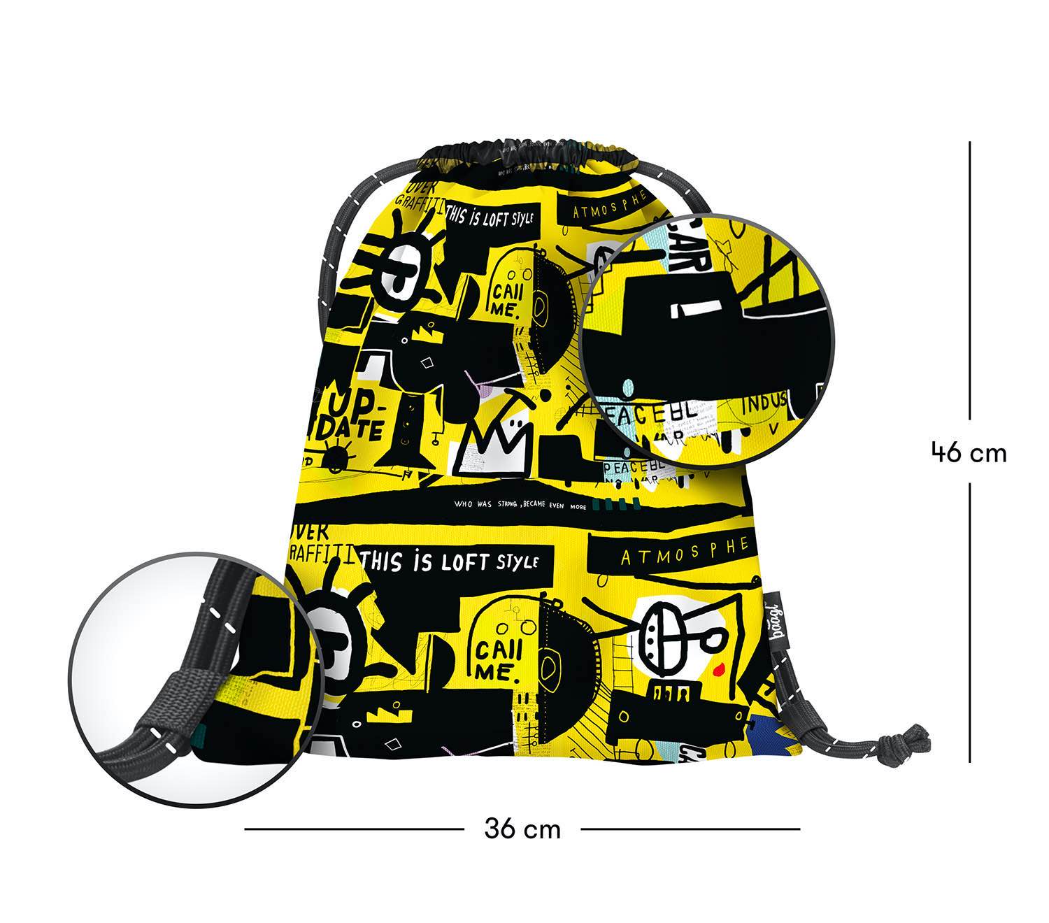 baagl-gym-sacks-skate-street-art-sac-de-gym-enfant image 3