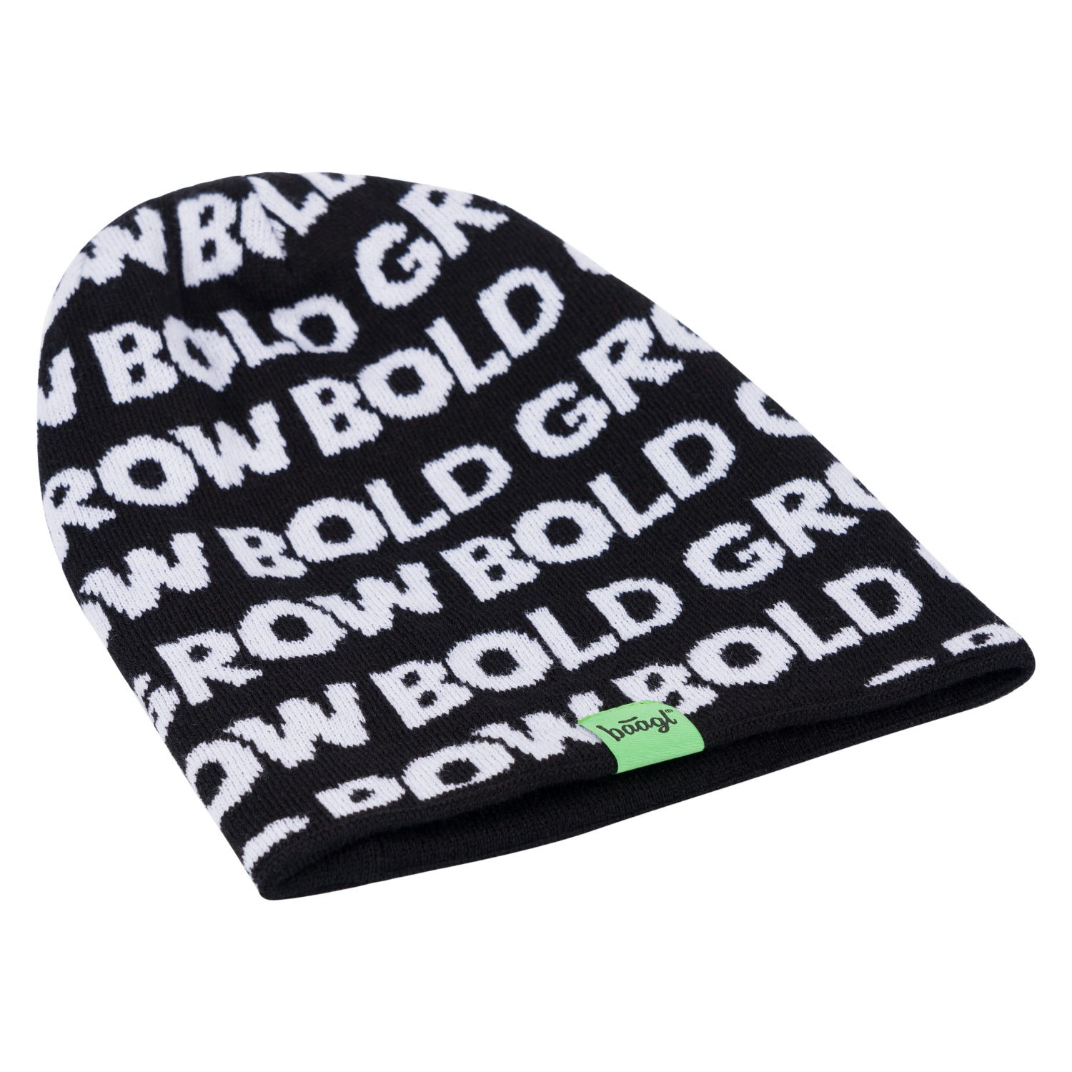 baagl-beanie-bonnet-vert-adulte-grow-bold image 1