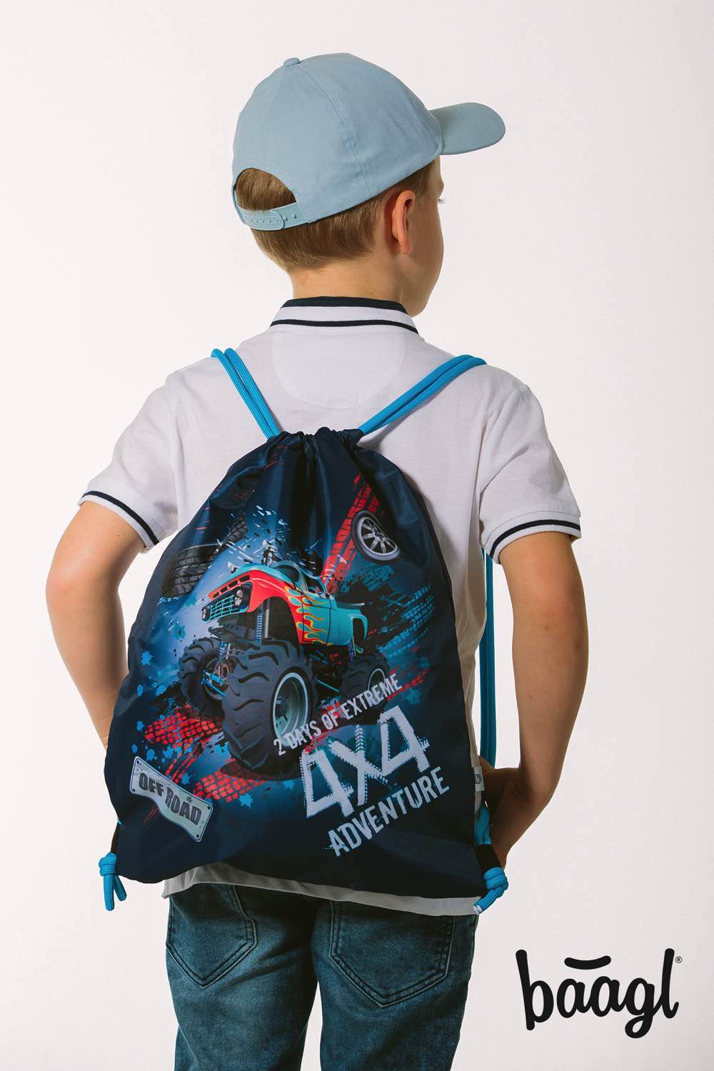 baagl-truck-sac-de-gym-enfant-truck-lavable-cordon image 5