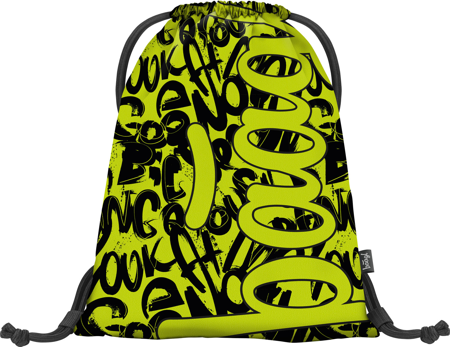 baagl-lime-sac-de-gym-enfant-lavable-cordons image 1