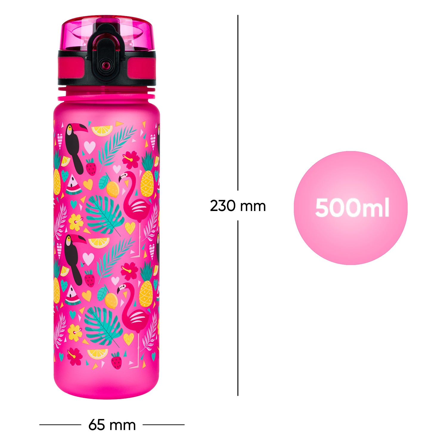 baagl-drinking-bottles-gourde-tritan-flamingos-500-ml image 7