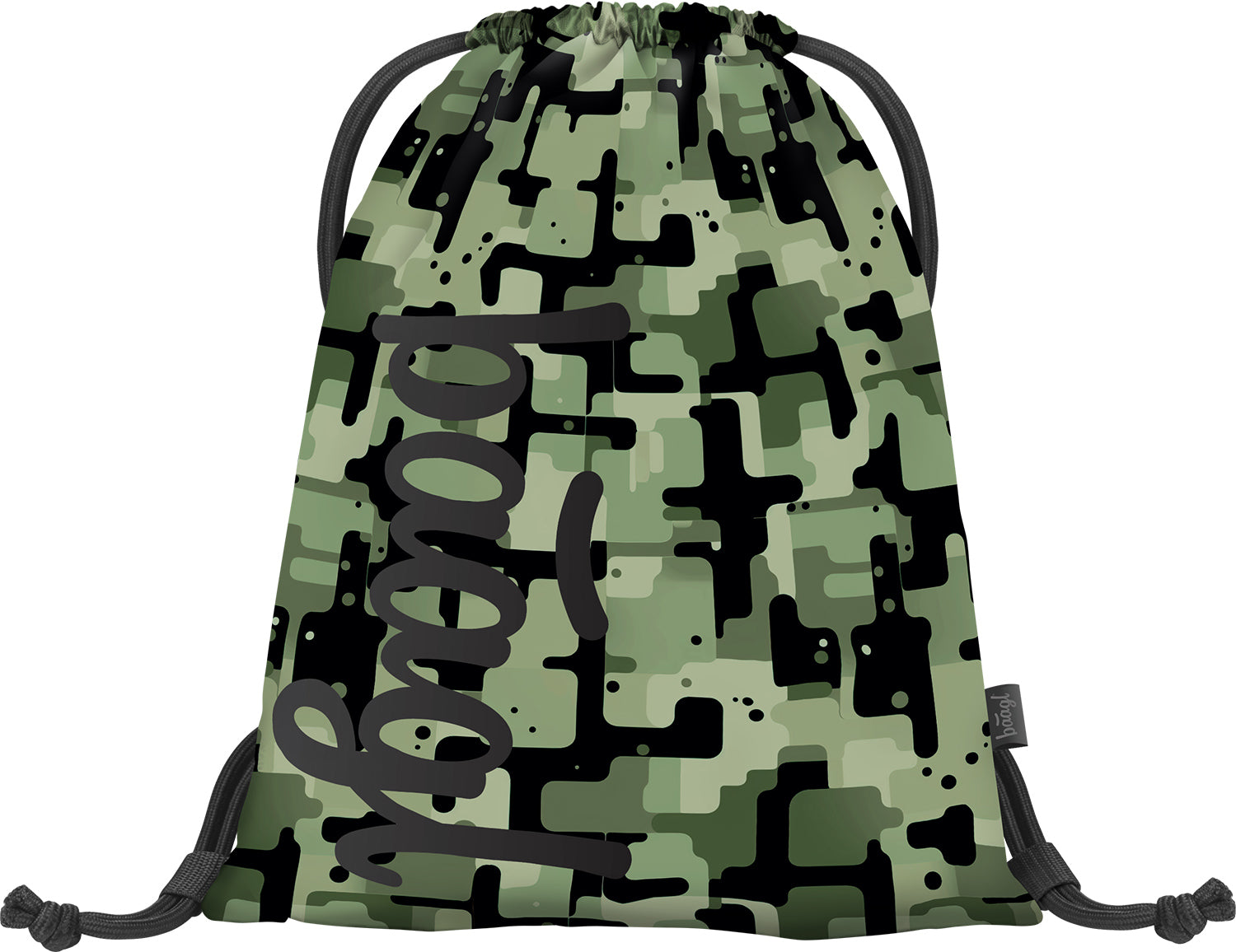 baagl-green-sac-sport-enfant-cordon-lavable-vert image 1