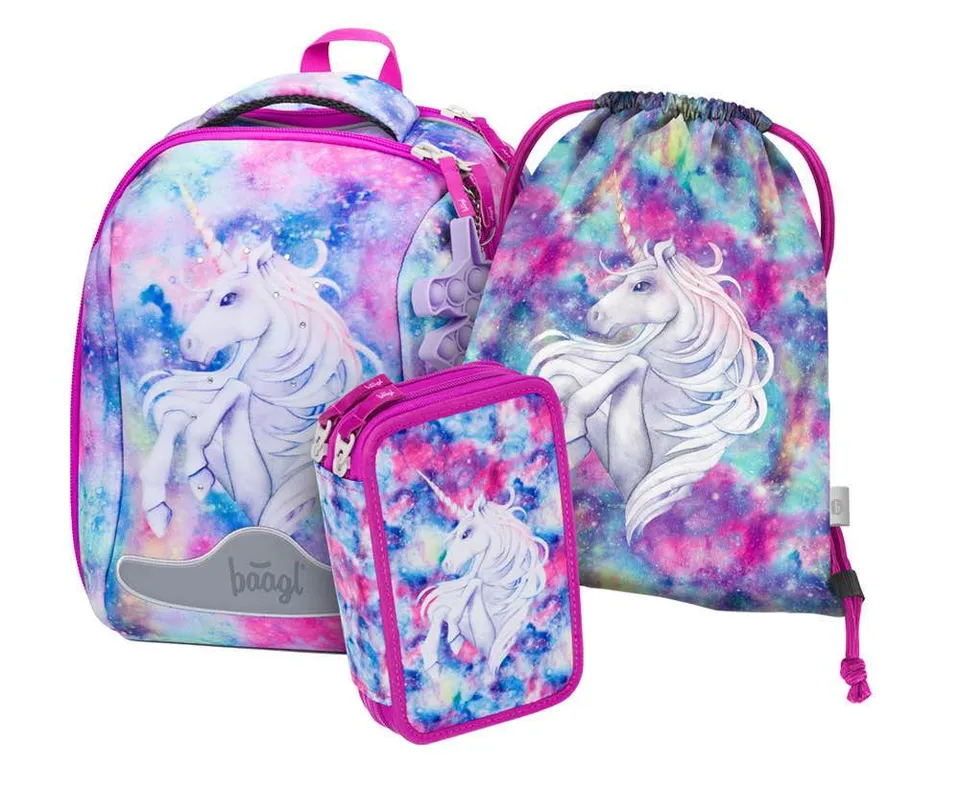 baagl-school-sets-shelly-unicorn-ensemble-3-pi-ces image 1