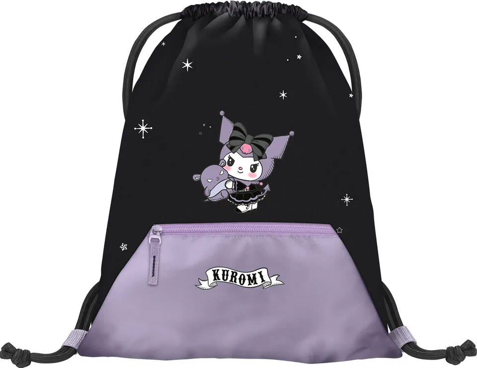 baagl-sac-de-gym-kuromi-fortune-dream-poche-zipp-e image 1