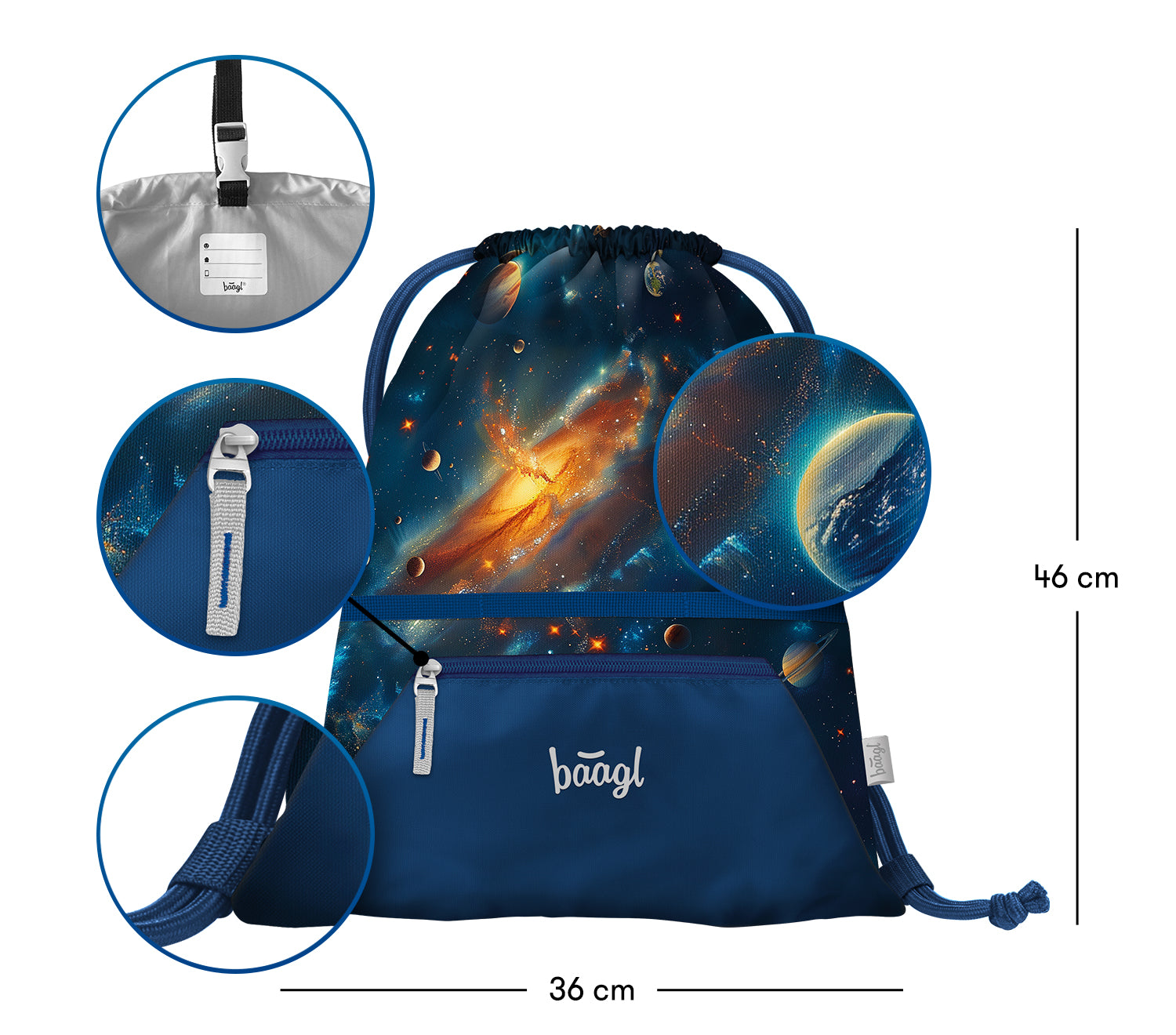 baagl-gym-sacks-universe-sac-de-sport-poche image 3
