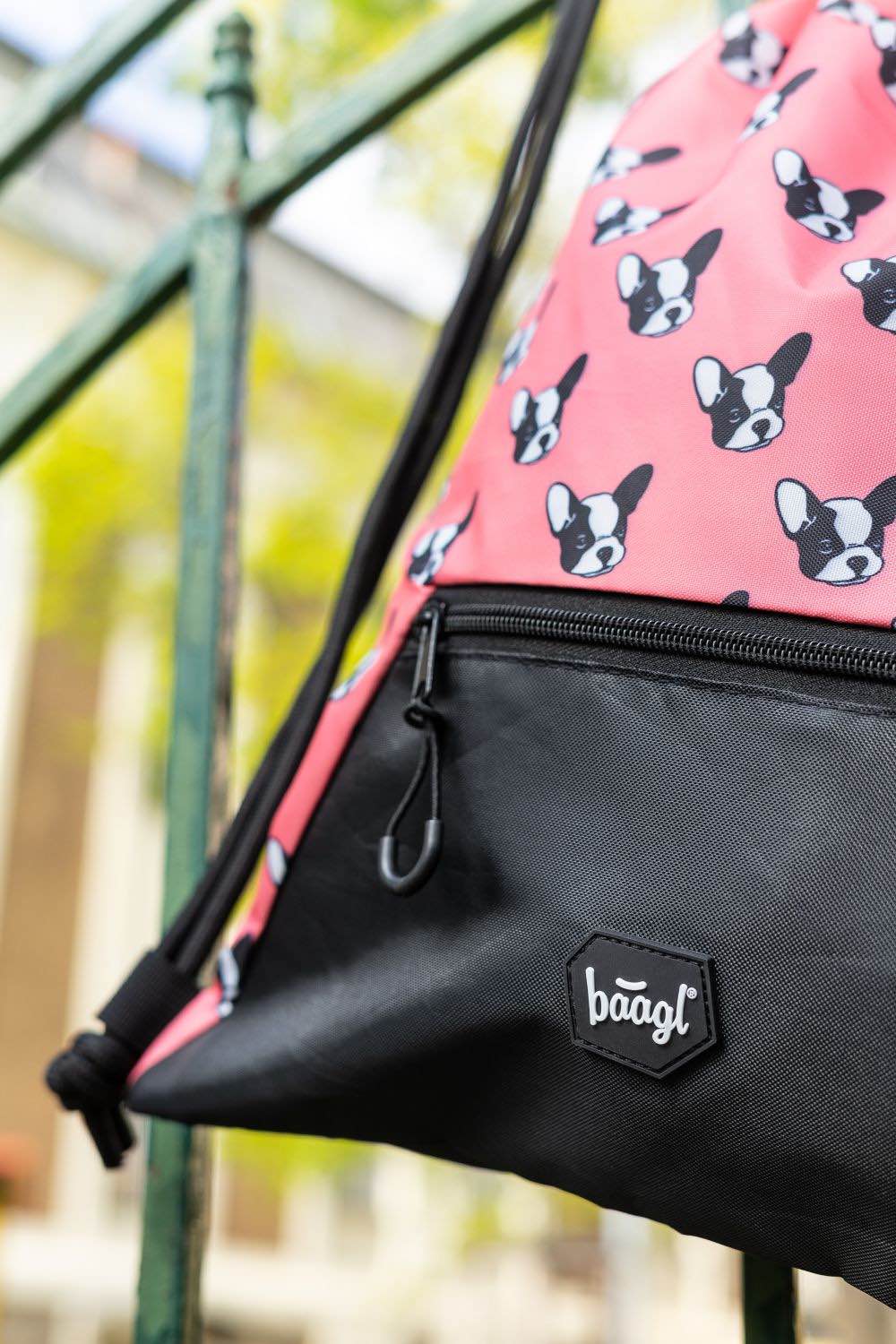 baagl-doggie-sac-gym-poche-zipp-e-motif-chien image 6