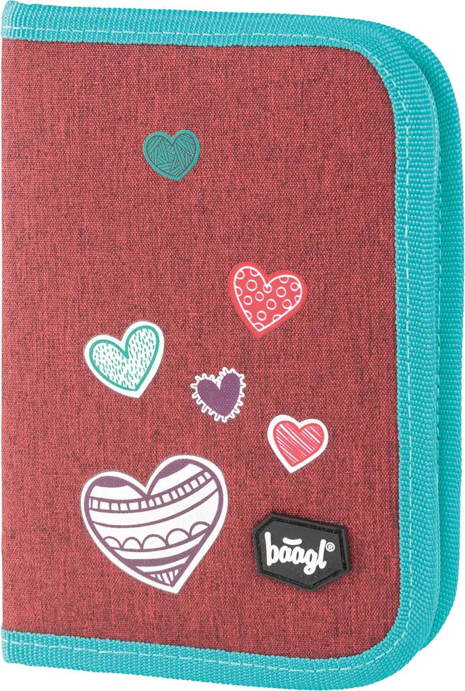 baagl-classic-pencil-cases-hearts-trousse-rabat-vide image 1