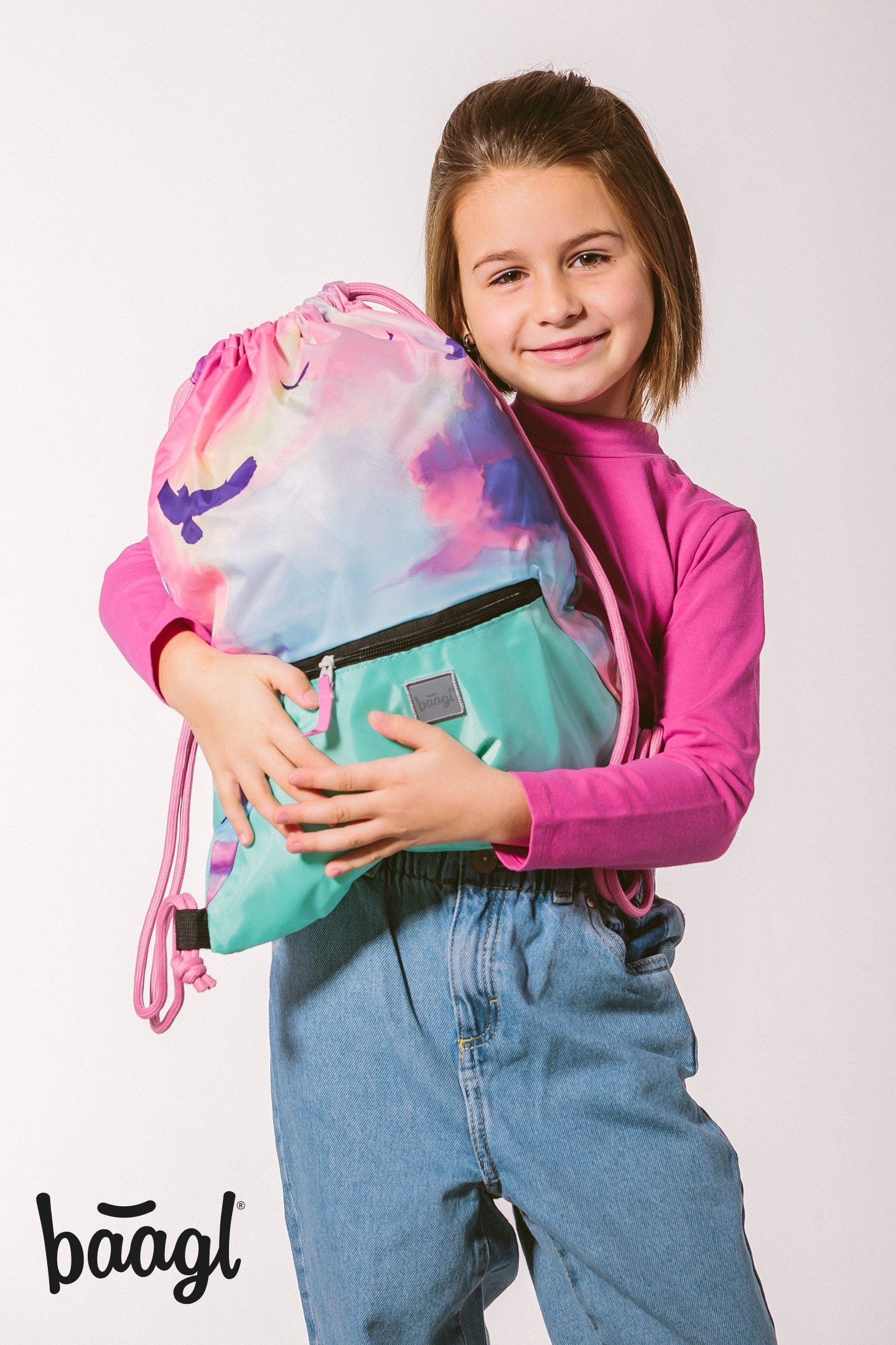 baagl-gym-sacks-owl-sac-de-gym-hibou-poche-zipp-e-lavable image 8
