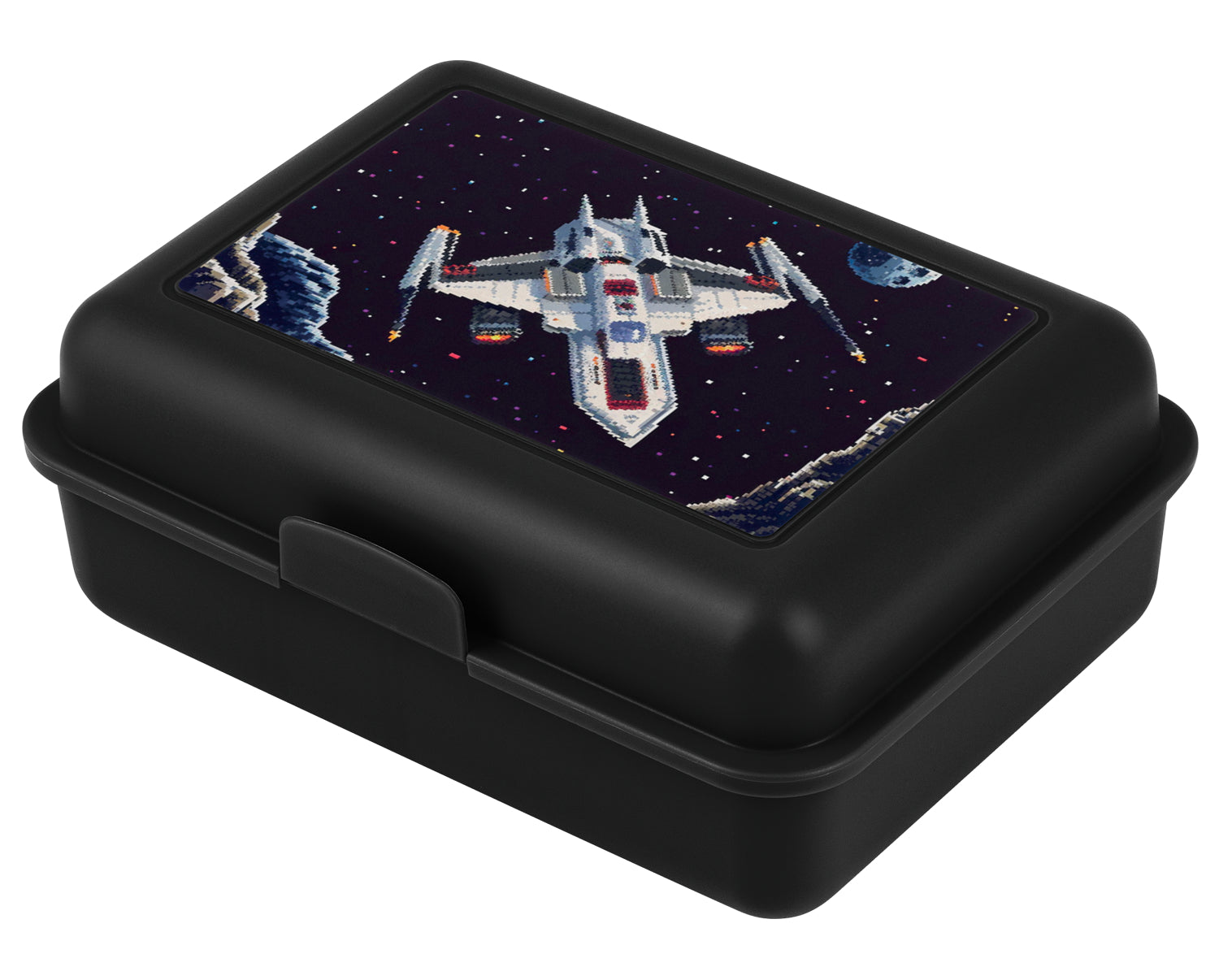baagl-pixel-space-lunch-box-enfant-noire-compartiment image 1