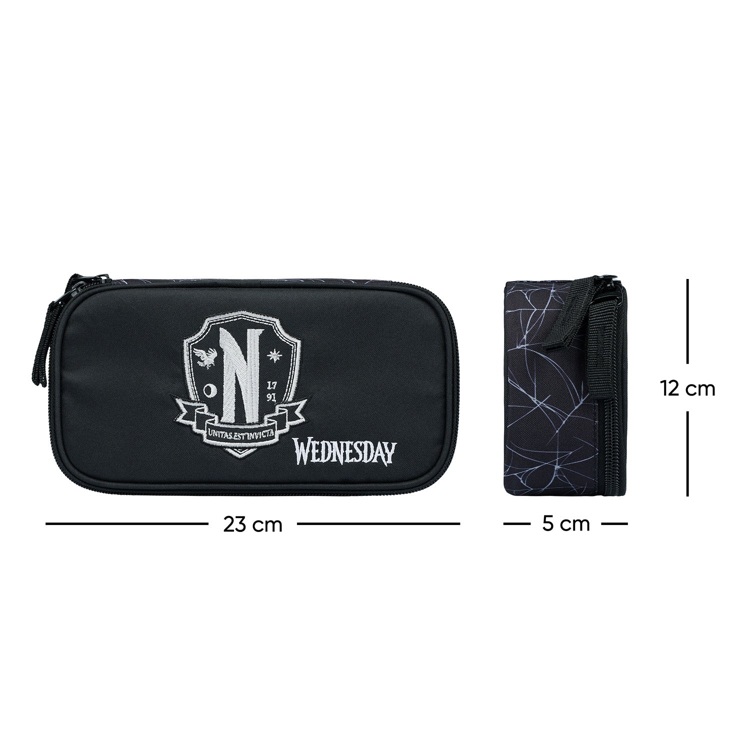 baagl-wednesday-nevermore-trousse-scolaire-vide image 4