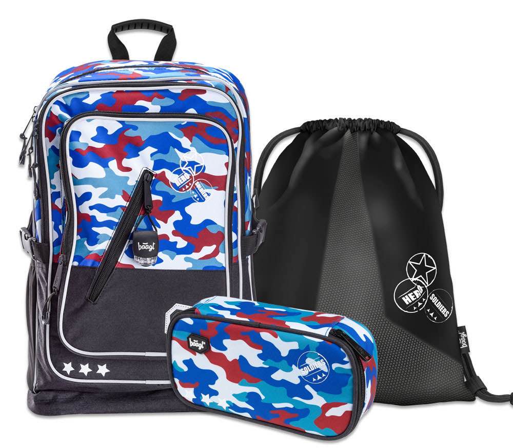 baagl-school-sets-cubic-army-sac-dos-ensemble-3-pi-ces-gar-on image 1