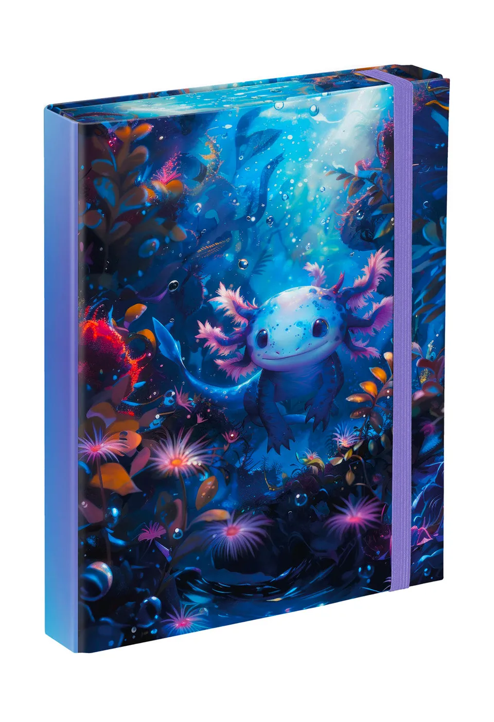 baagl-axolotl-a5-chemise-lastique-cole image 1