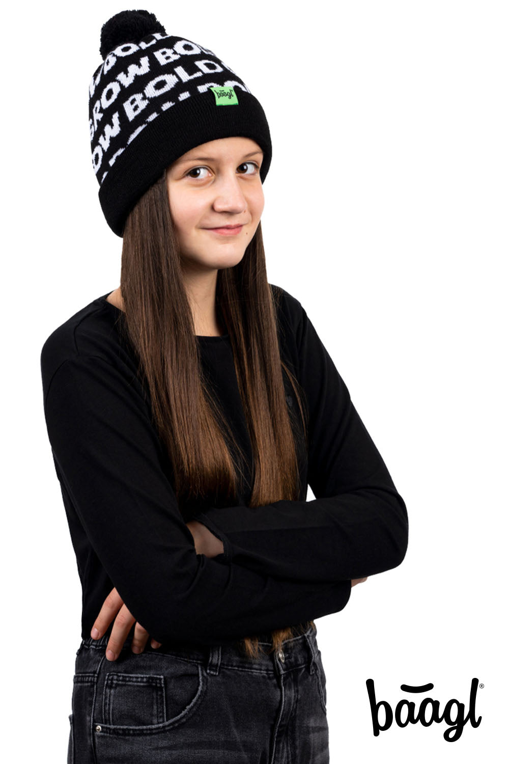 baagl-bonnet-tricot-vert-enfant-6-12-ans image 6