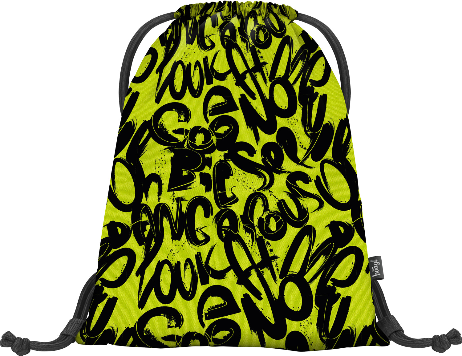 baagl-lime-sac-de-gym-enfant-lavable-cordons image 2