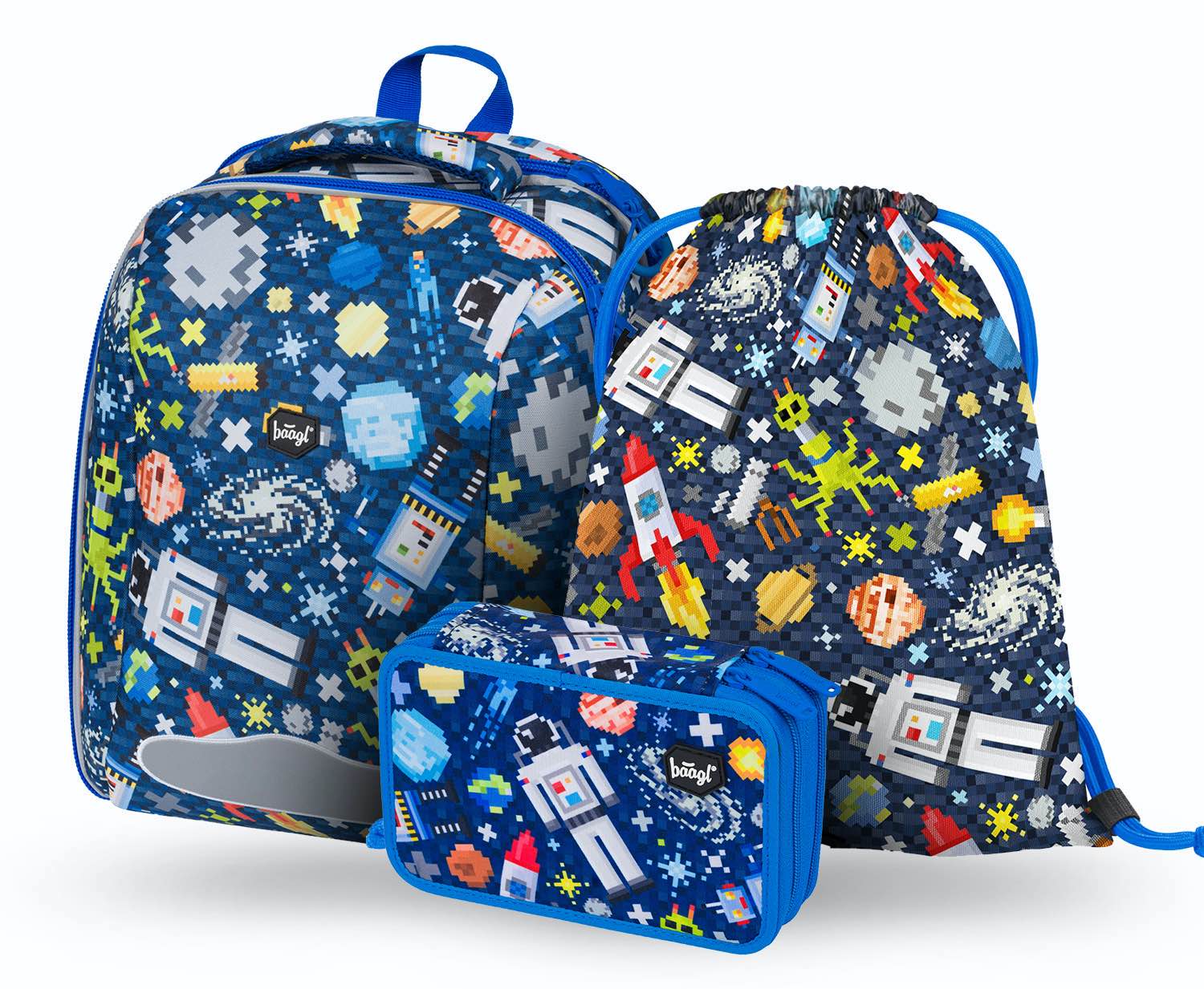 baagl-shelly-space-game-cartable-scolaire-3-pi-ces image 1