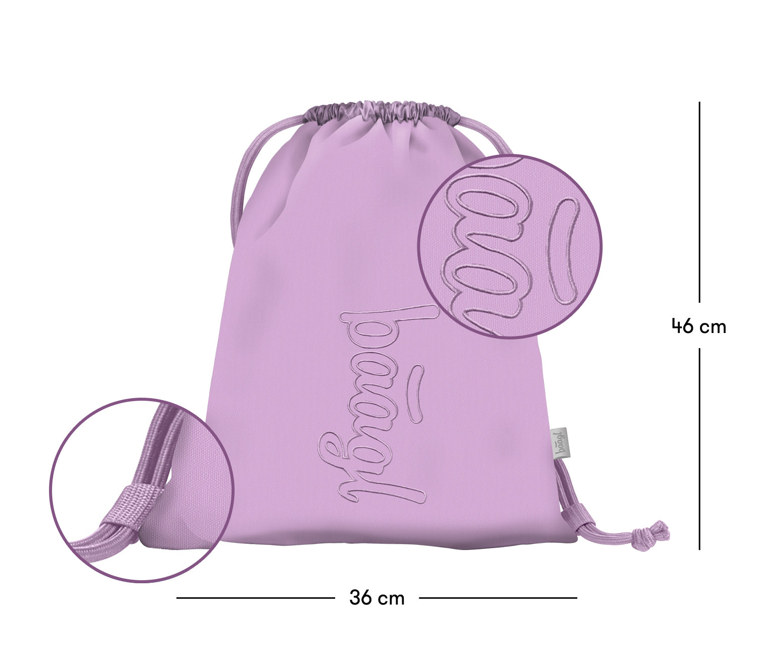 baagl-lavender-sac-de-gym-enfant-recycl image 3