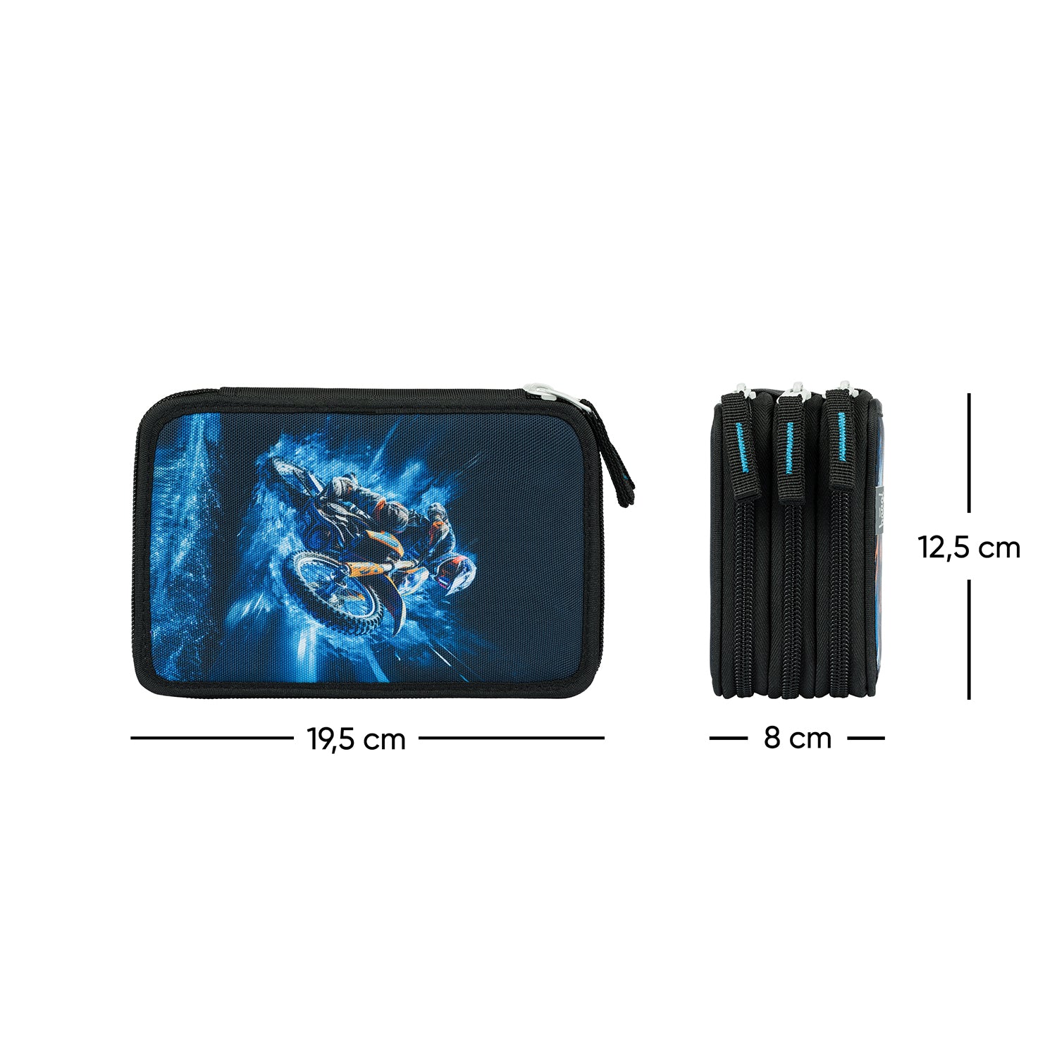 baagl-three-tier-trousse-3-compartiments-motor-bike-vide image 6
