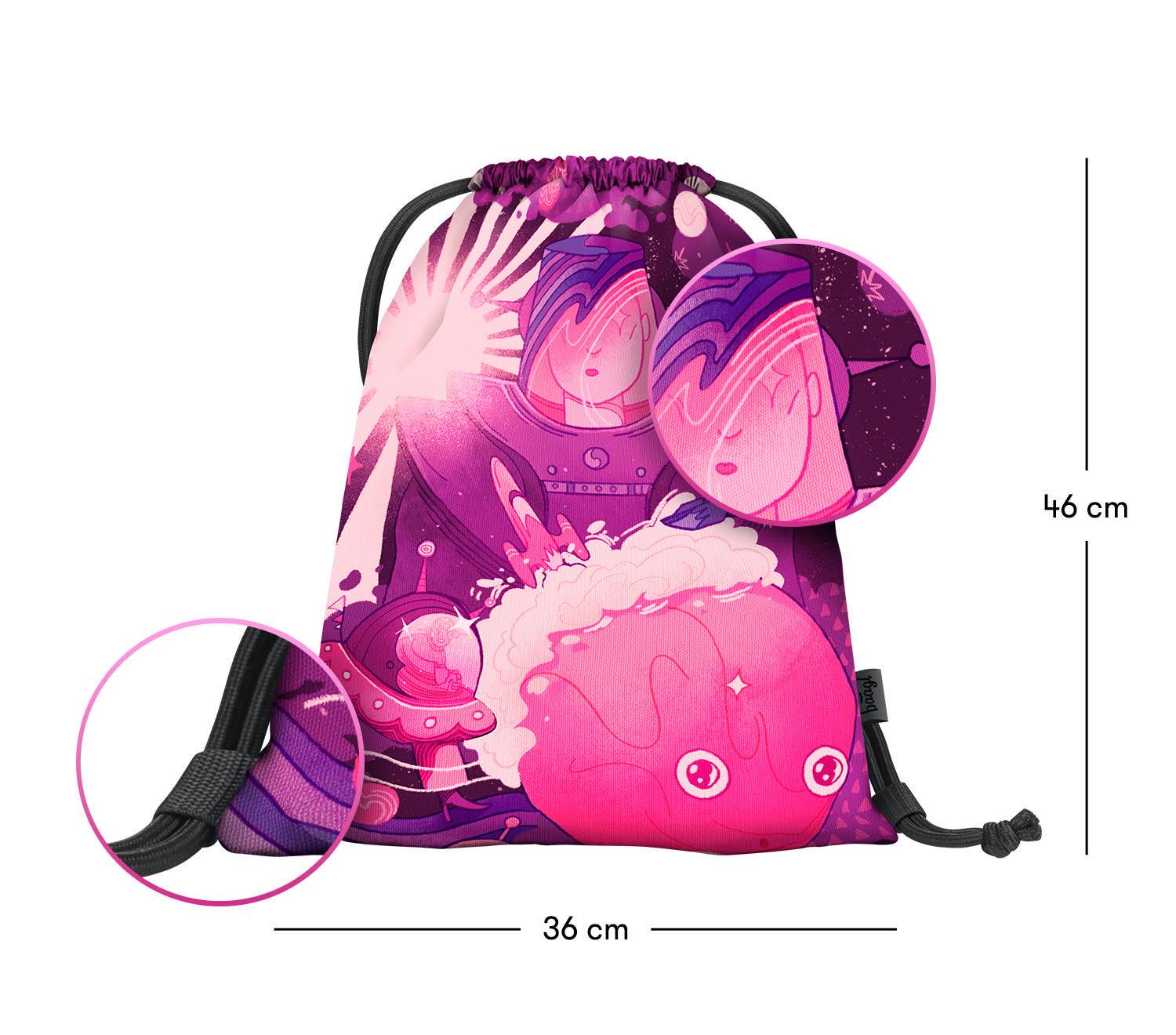 baagl-earth-ufo-sac-gym-enfant-sport-lavable image 3