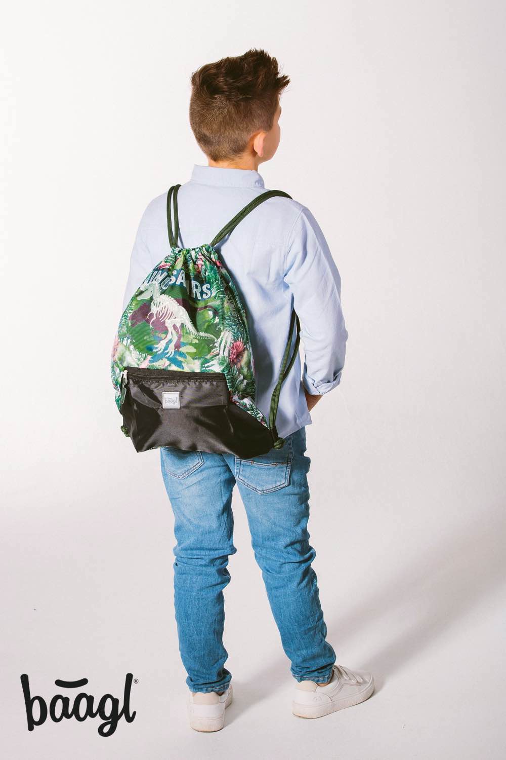 baagl-dinosaures-sac-gym-poche-zipp-e-vert image 6