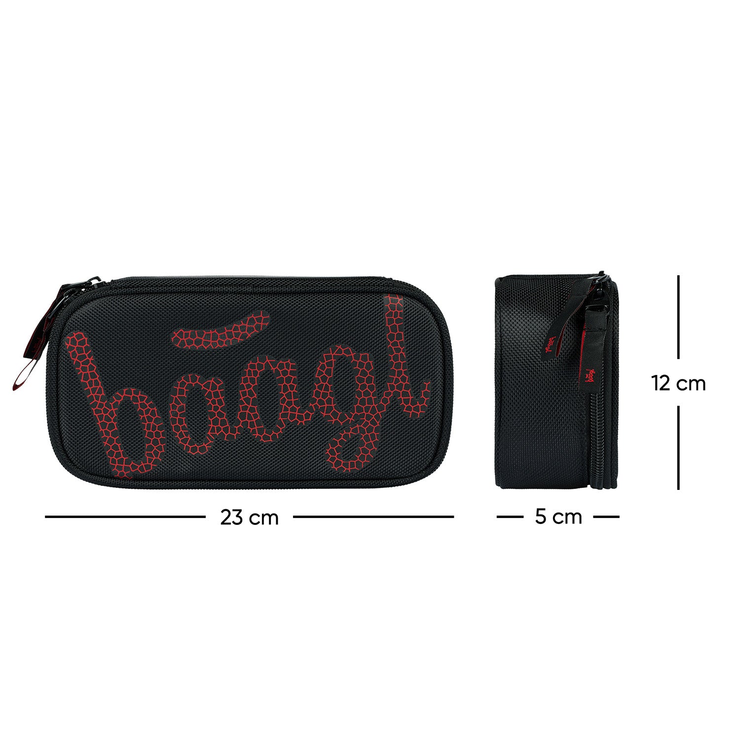 baagl-red-trousse-scolaire-enfant-rouge-rigide-vide image 4