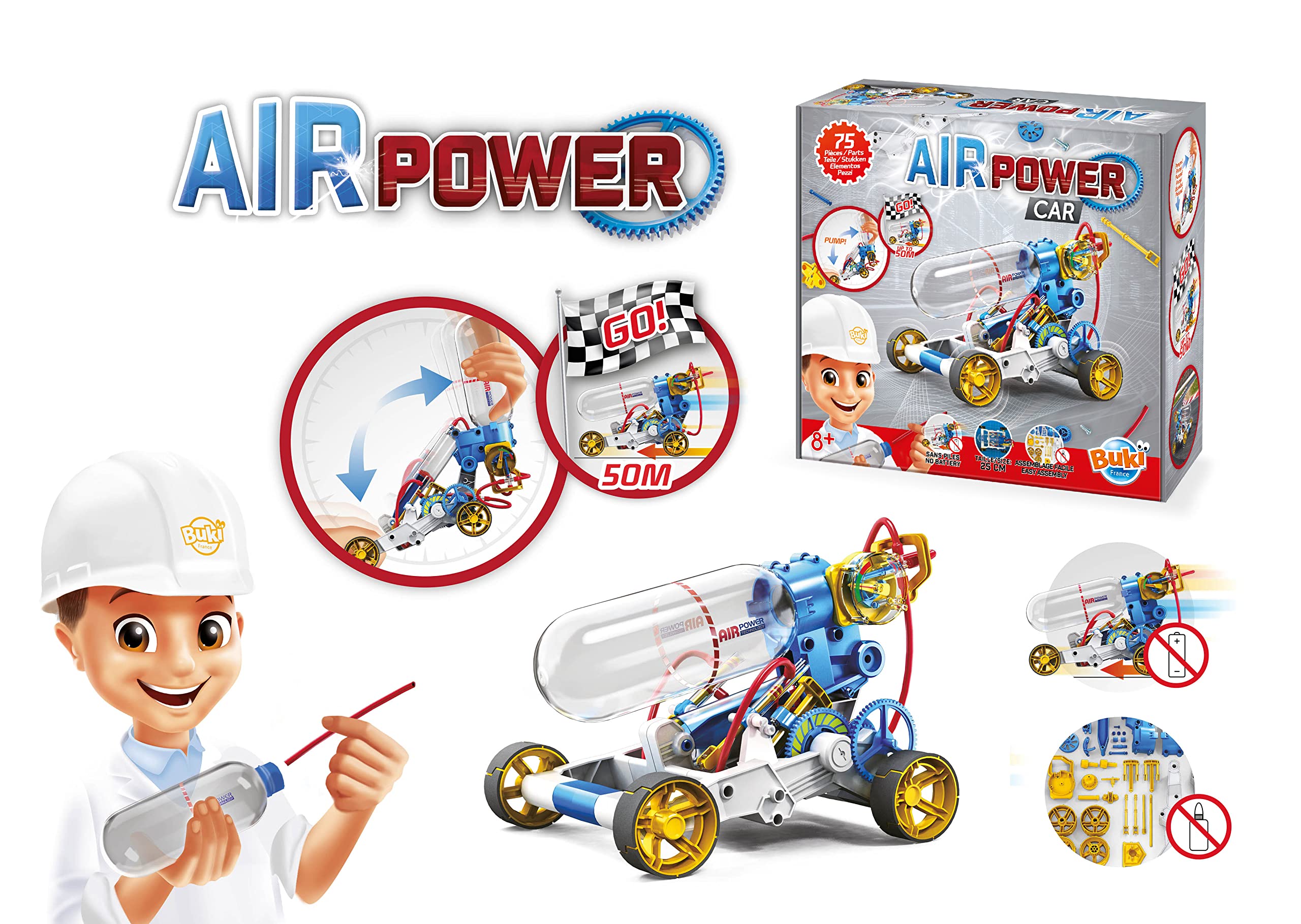 buki-7502-air-power-car-voiture-air-comprim-25-cm-8-ans image 2