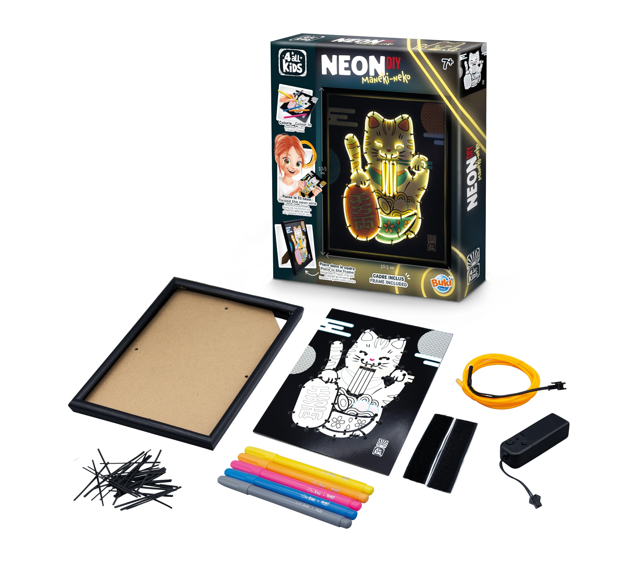 buki-cr-atif-cadre-n-on-maneki-neko-noir-fk015-d-s-7-ans image 1
