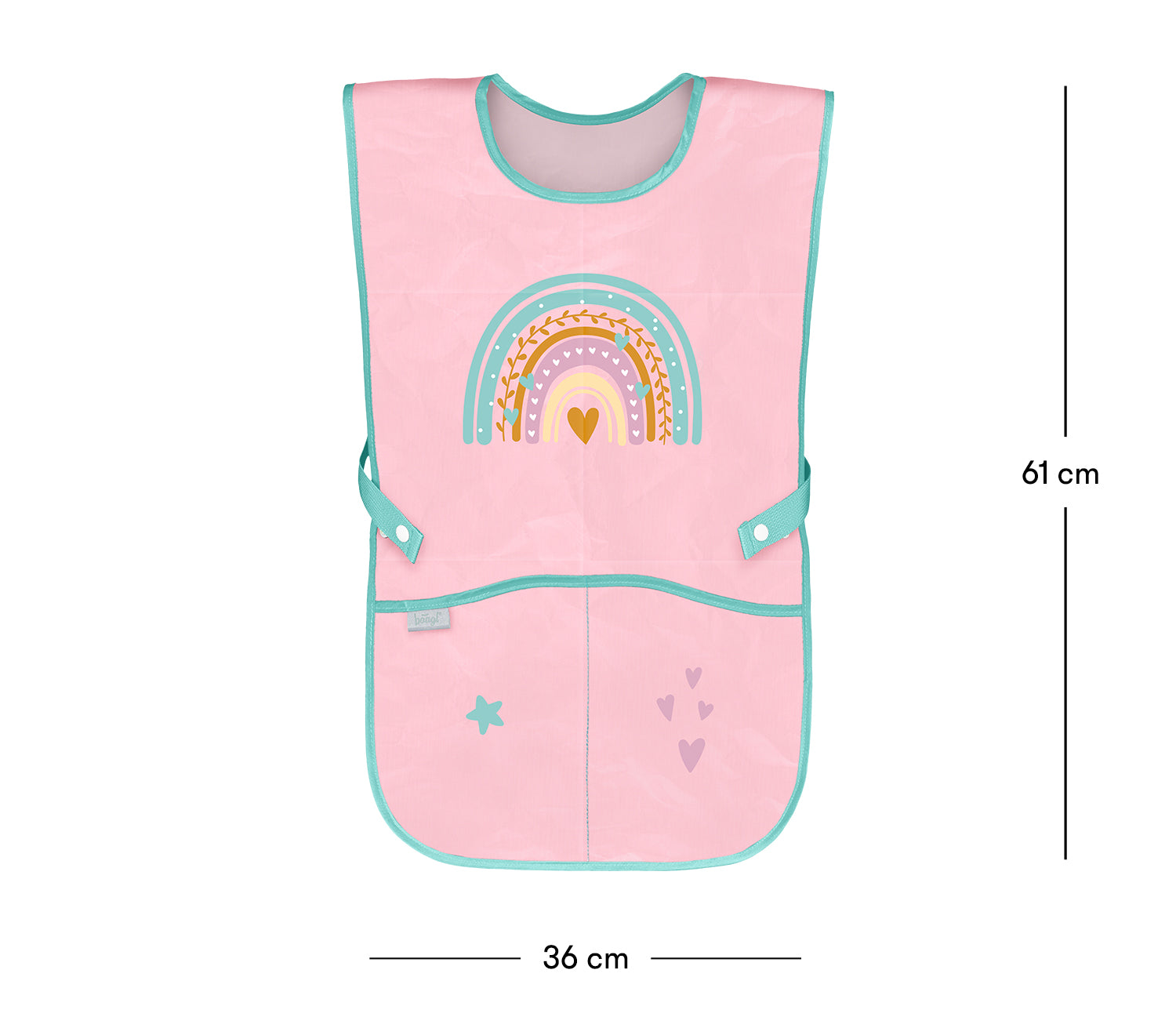 baagl-aprons-tablier-enfant-pink-rainbow-rose-poches image 4