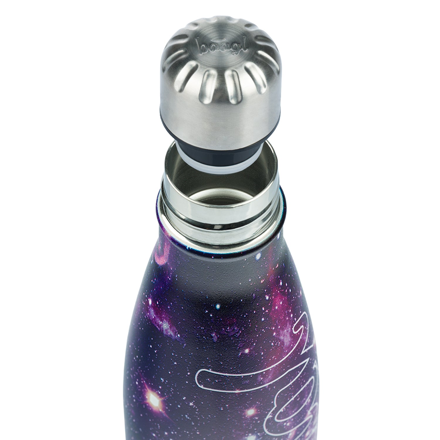 baagl-galaxy-gourde-isotherme-inox-500-ml-bouchon-m-tal image 3