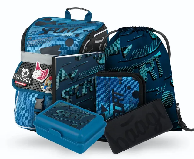 baagl-zippy-sport-ii-ensemble-scolaire-cartable-18-l image 1