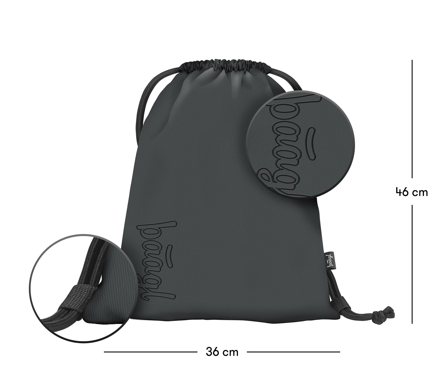 baagl-darkness-sac-gym-sport-cordon-lavable image 3