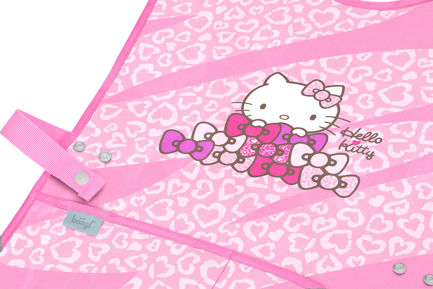 baagl-hello-kitty-sweet-leopard-tablier-enfant-lavable image 3