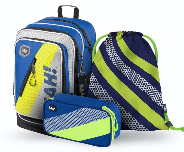baagl-cubic-neon-ensemble-scolaire-3-pi-ces-cartable image 1