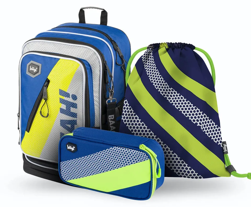 baagl-cubic-neon-ensemble-scolaire-3-pi-ces-cartable image 1