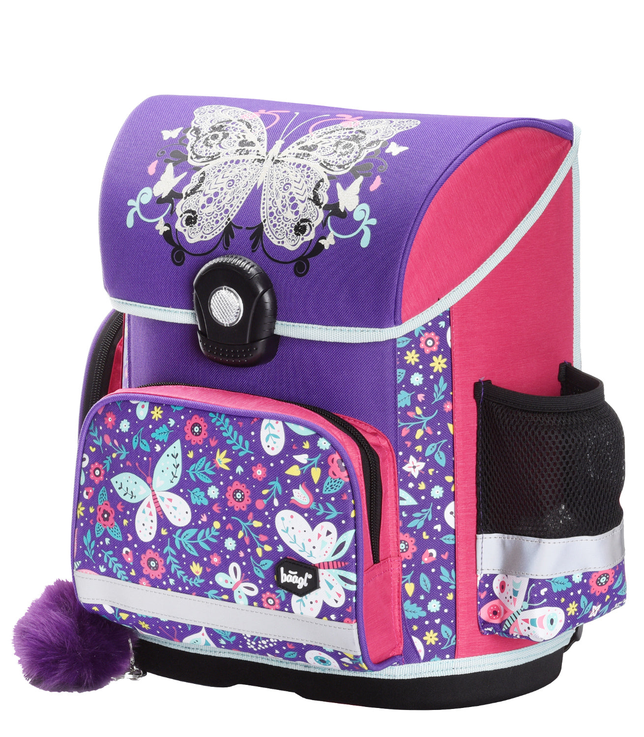 baagl-butterfly-ensemble-scolaire-cartable-trousse-18-l-fille image 3