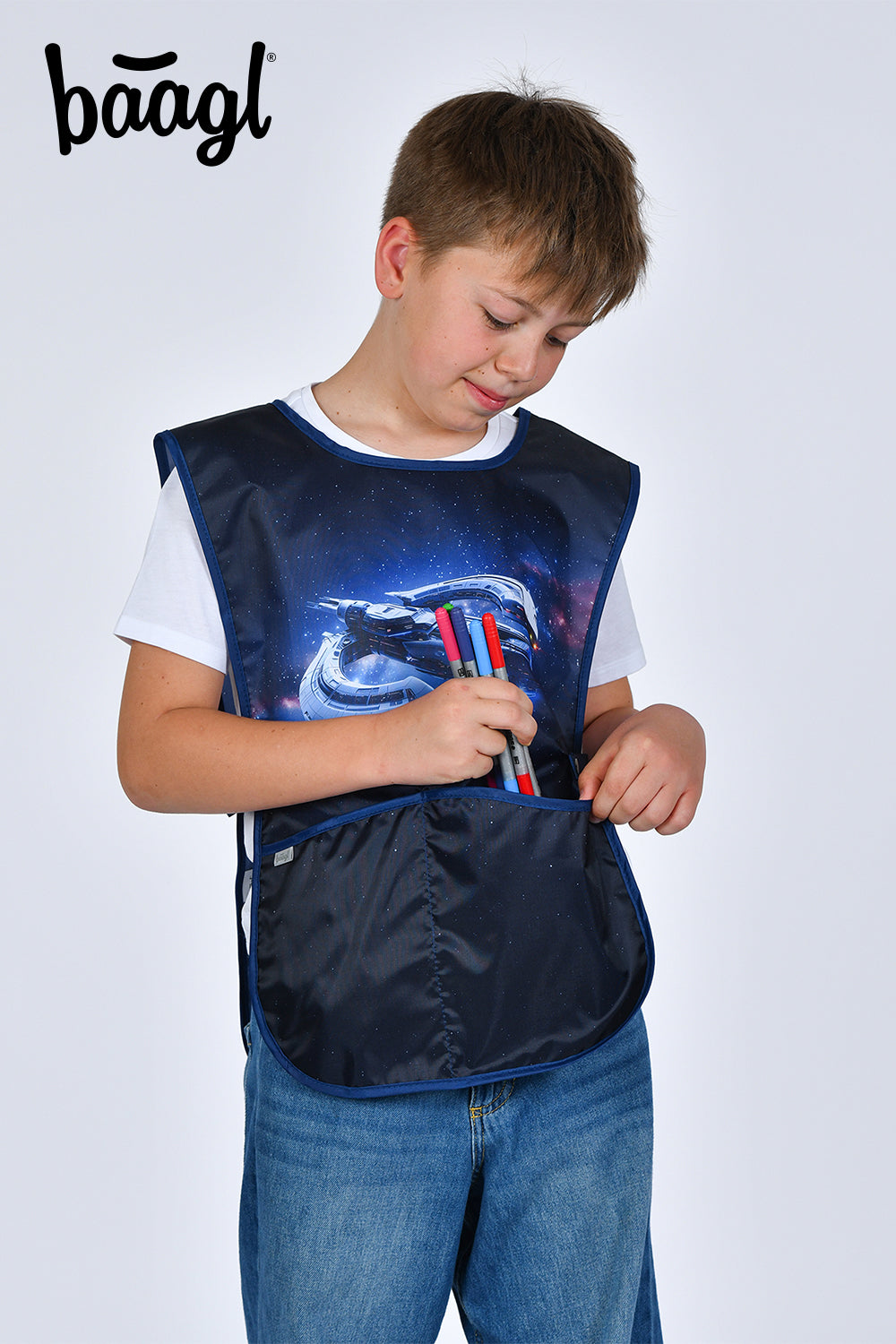 baagl-tablier-enfant-spacecraft-lavable-2-poches image 6