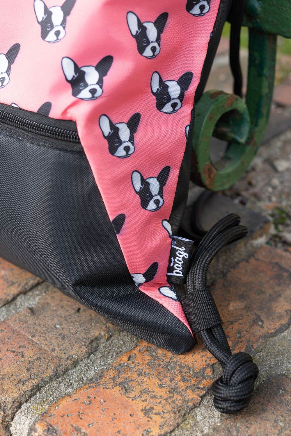 baagl-doggie-sac-gym-poche-zipp-e-motif-chien image 4