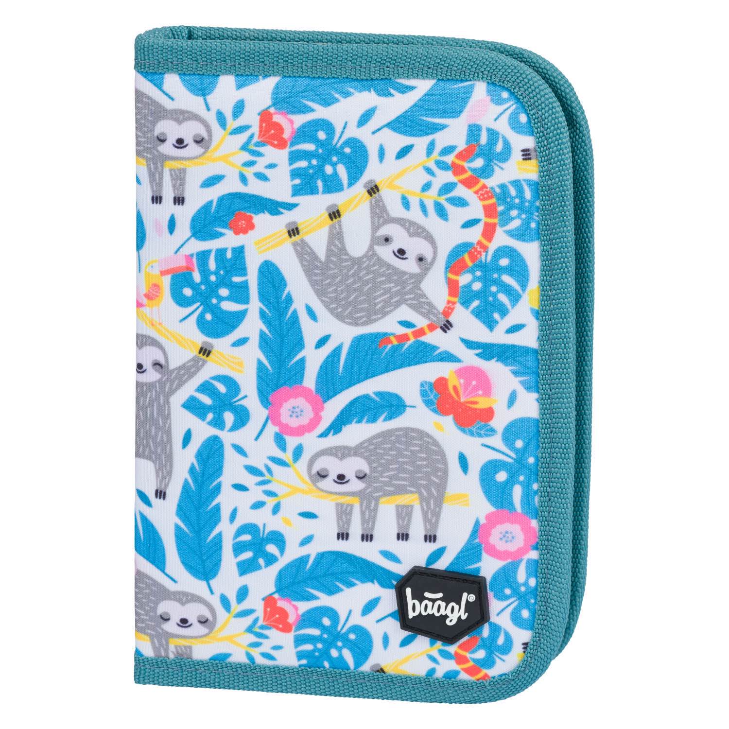 baagl-classic-pencil-cases-trousse-sloth-1-compartiment image 1