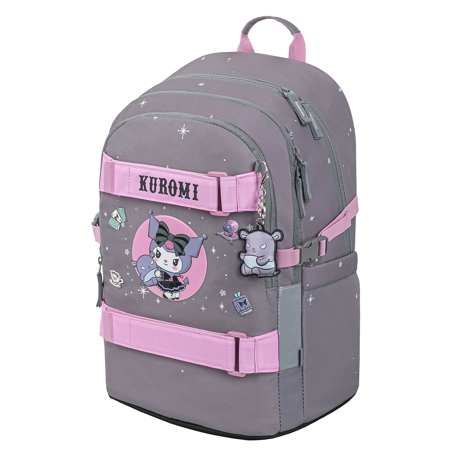 baagl-skate-kuromi-grey-sac-dos-scolaire-l-ger image 2