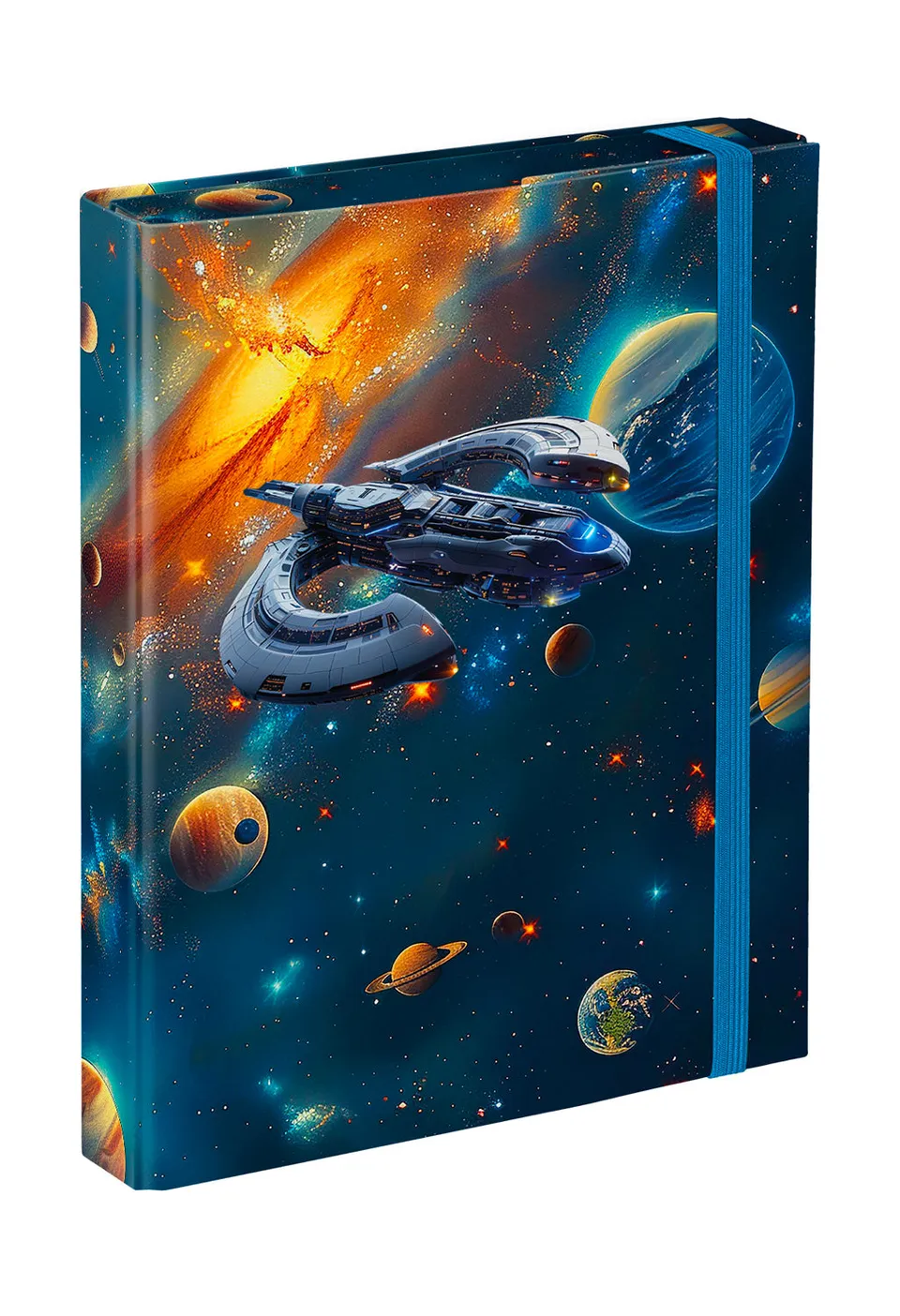 baagl-notebook-folders-chemise-a5-universe-lastique image 1