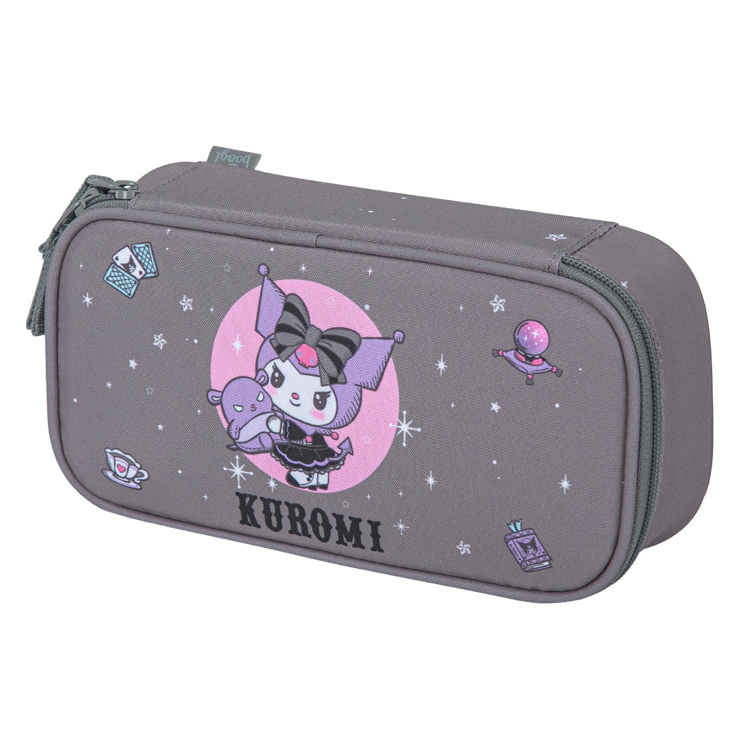 baagl-kuromi-grey-trousse-scolaire-rigide-recycl-e image 1
