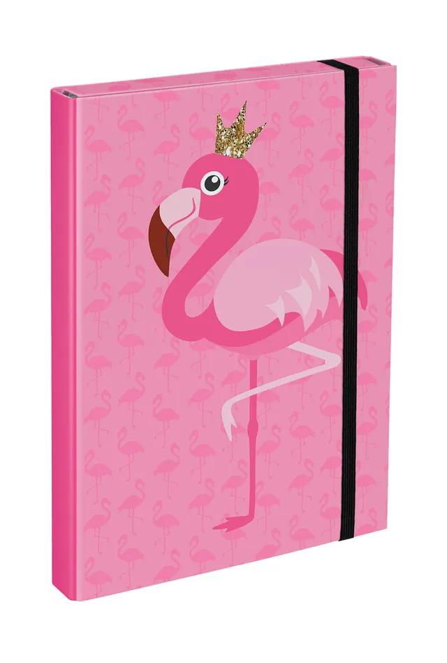baagl-flamingo-chemise-a4-flamant-rose-lastique image 1