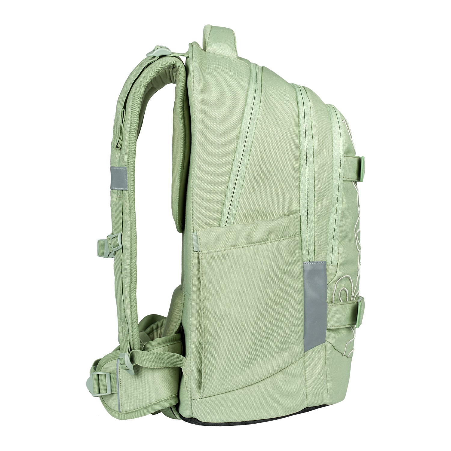 baagl-skate-max-menthol-sac-dos-scolaire-recycl-3-compartiments image 3