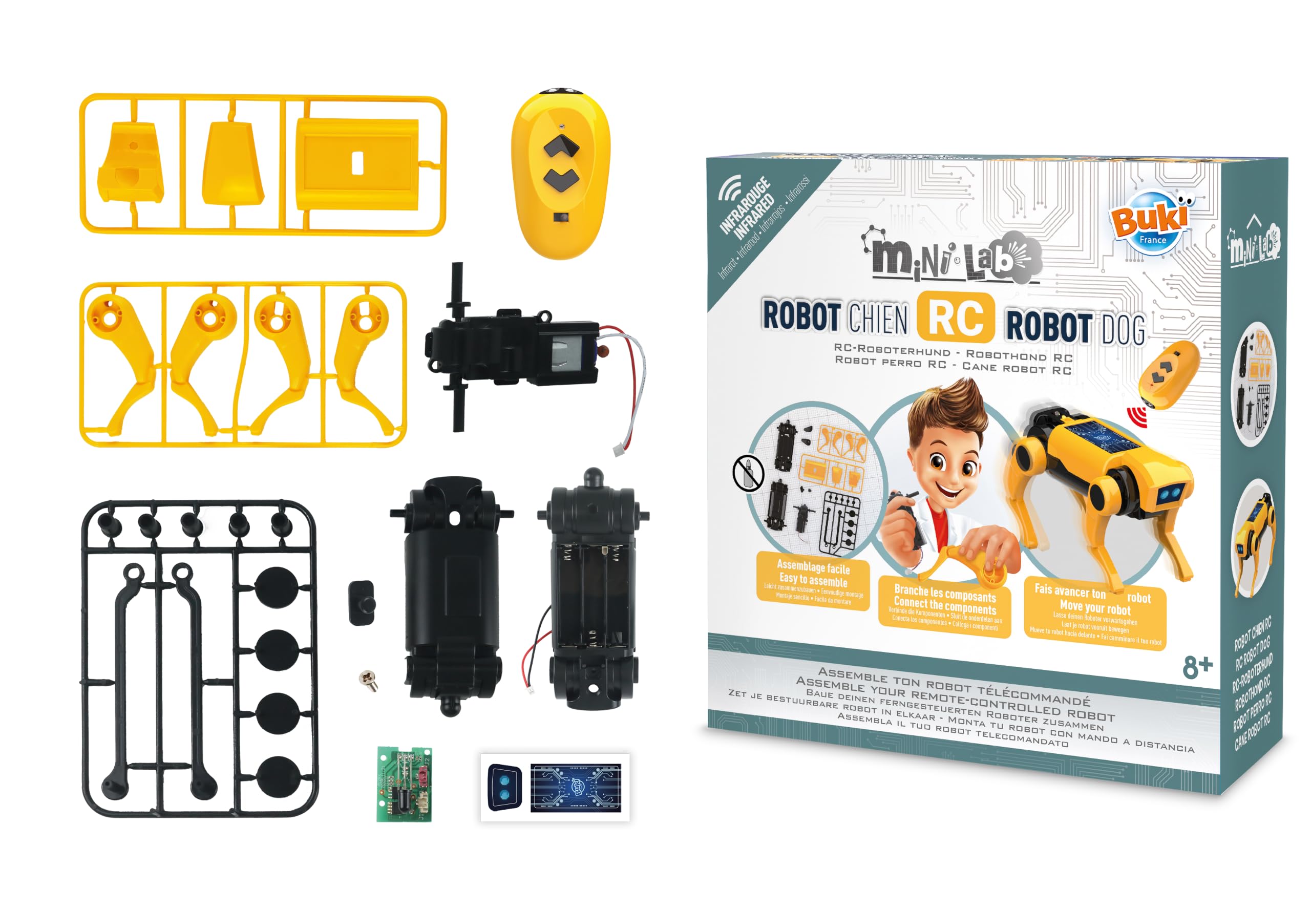 buki-mini-lab-3019-chien-robot-rc-construire-t-l-commande-8-ans image 3