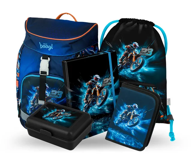 baagl-airy-motor-bike-ii-ensemble-scolaire-cartable-moto image 1
