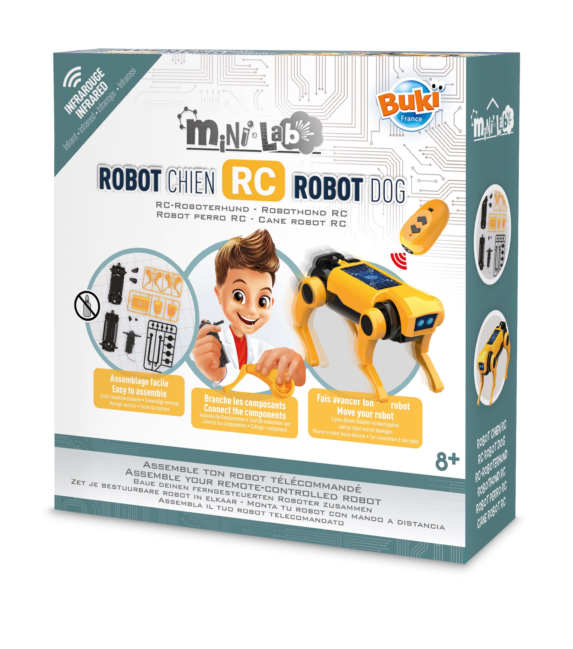 buki-mini-lab-3019-chien-robot-rc-construire-t-l-commande-8-ans image 2