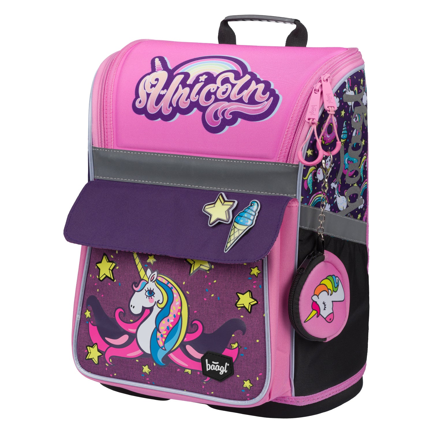 baagl-zippy-unicorn-cartable-ensemble-scolaire-3-pi-ces-fille image 3