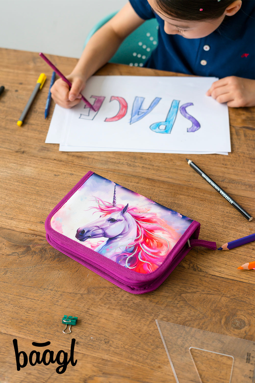 baagl-royal-unicorn-trousse-scolaire-licorne-1-compartiment image 6